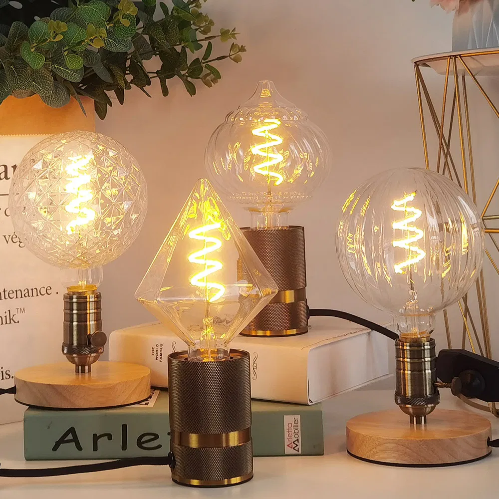 Large Circle Shape Amber LED Filament Decorative Lamp