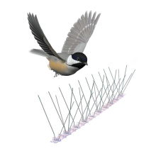 Polycarbonate pigeon spikes with stainless steel spikes
