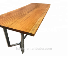 African Zebra Slab Live Edge Dining Table