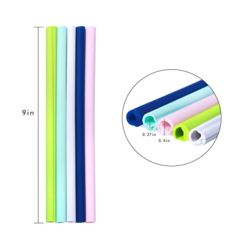 BPA 무료 실리콘 빨대 세트