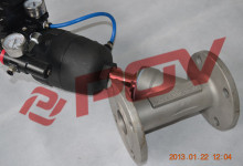 flange adjusting single angle valve with limit switch