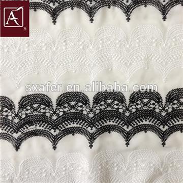 Two-Tone Thread Embroidery On Chiffon Fabric