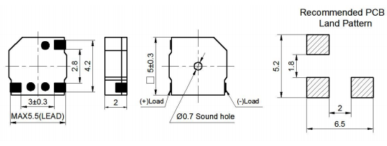 5mm SMD buzzer