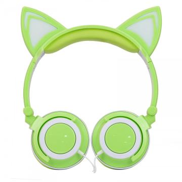 Cuffie cablate Cuffie da gioco con orecchie di gatto Regali per bambini