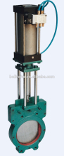 pneumatic slurry knife edge gate valve