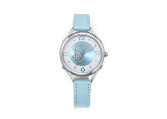 Fashion Metal Case Women Analog Quartz Watch With Leather B