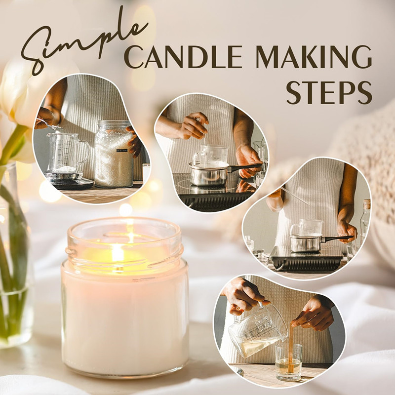 Грануляны стыль ручной выраб з араматызаваным цвёрдым соевым воскам