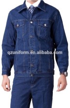 men's 100%cotton jean suit jacket wholesale