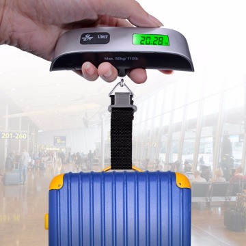 yieryi 50kg x 10g LCD Electronic Scale Pocket Scale Handheld Baggage Weight Scale digital luggage scale Hold Tare Auto Power Off