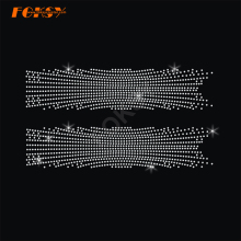 Spark Cheer Bow Iron On Rhinestone Transfer Motif