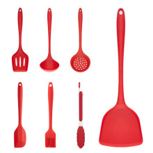 High Quality Silicone Utensil Kitchen Set - 7pcs Spoon Shovel Kitchen Accessories Sale