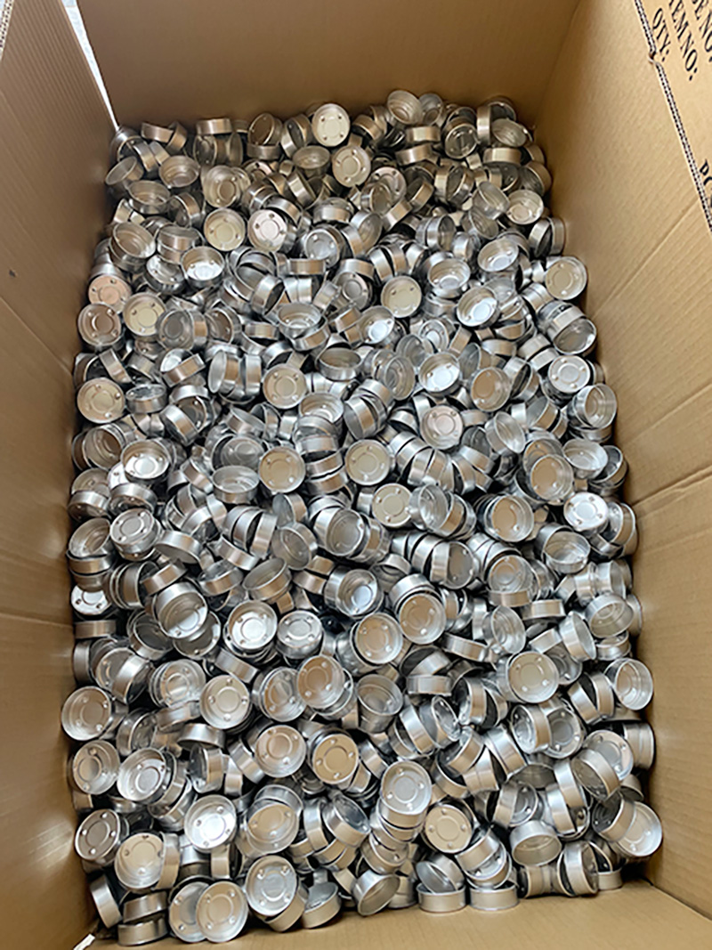 Кошт залатога колеру алюмініевы алюмініевы абалонка свечкі