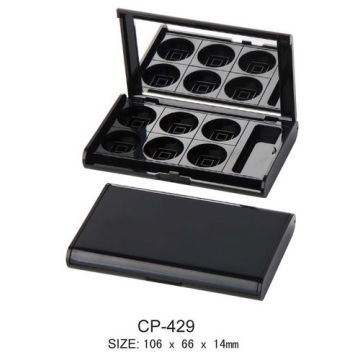 Plastic Square Cosmetic Compact/Eyeshadow Case With Six Holes