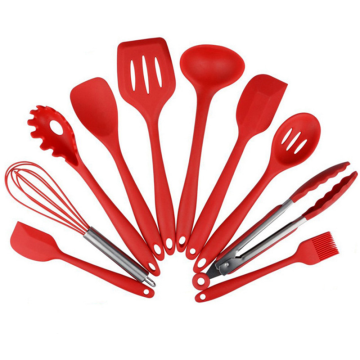 10pcs Non-Stick Kitchenware Silicone Heat Resistant Kitchen Cooking Utensils Baking Tool Cooking Tool Sets