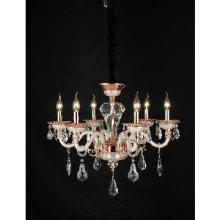 New Brand Fashion Authentic Crystal Chandelier W/ 6 Light Lamp