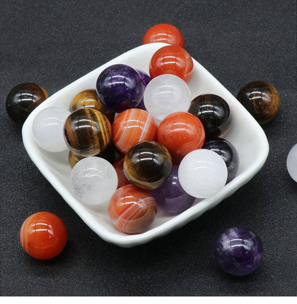 18 mm Chakra Gemstone Balls Stress Relief Home Decoration