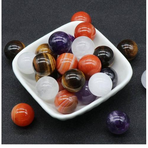 18MM Chakra Gemstone Balls Stress Relief Home Decoration