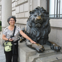 Mordern garden sculptures decorative outdoor statues of lion statue pair