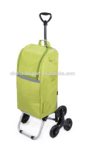 Shopping cooler bag with wheels
