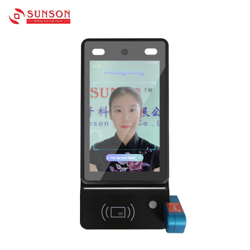 Compact Face Recognition Anti-pandemic Fever Scanner Pad