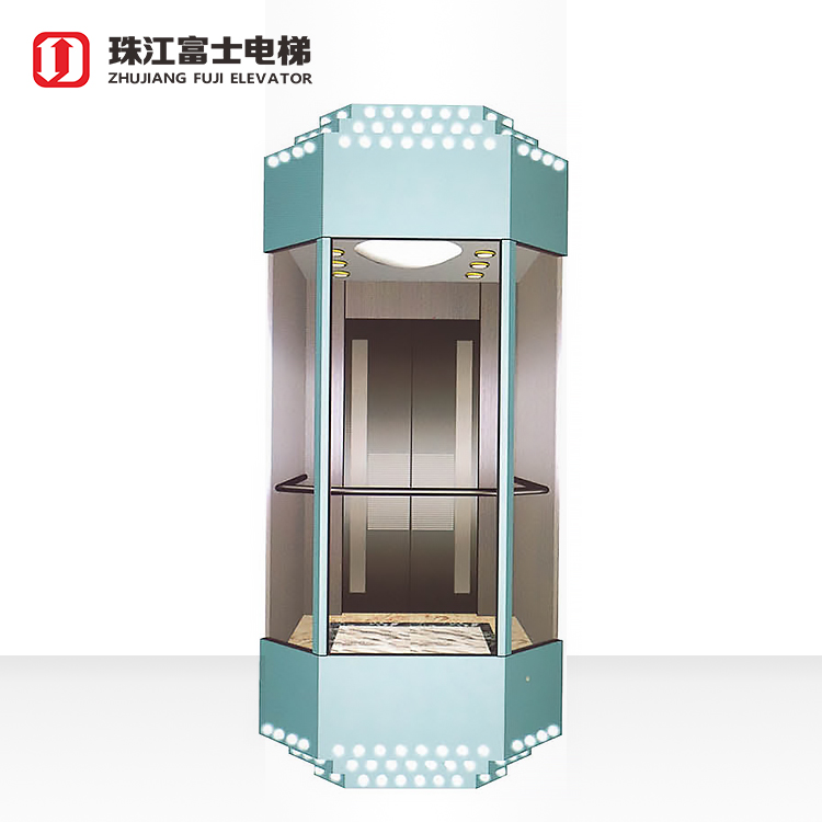 China high quality lift glass house luxury personnel elevator elevators 10 person