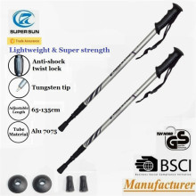 Carbon Fiber nordic walking stick Folding trekking stick telescopic trekking poles