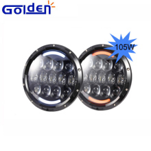 Emergency Waring Vehicle Lighting LED head light for jeep 105w Day time running fog jeep led light for vehicles