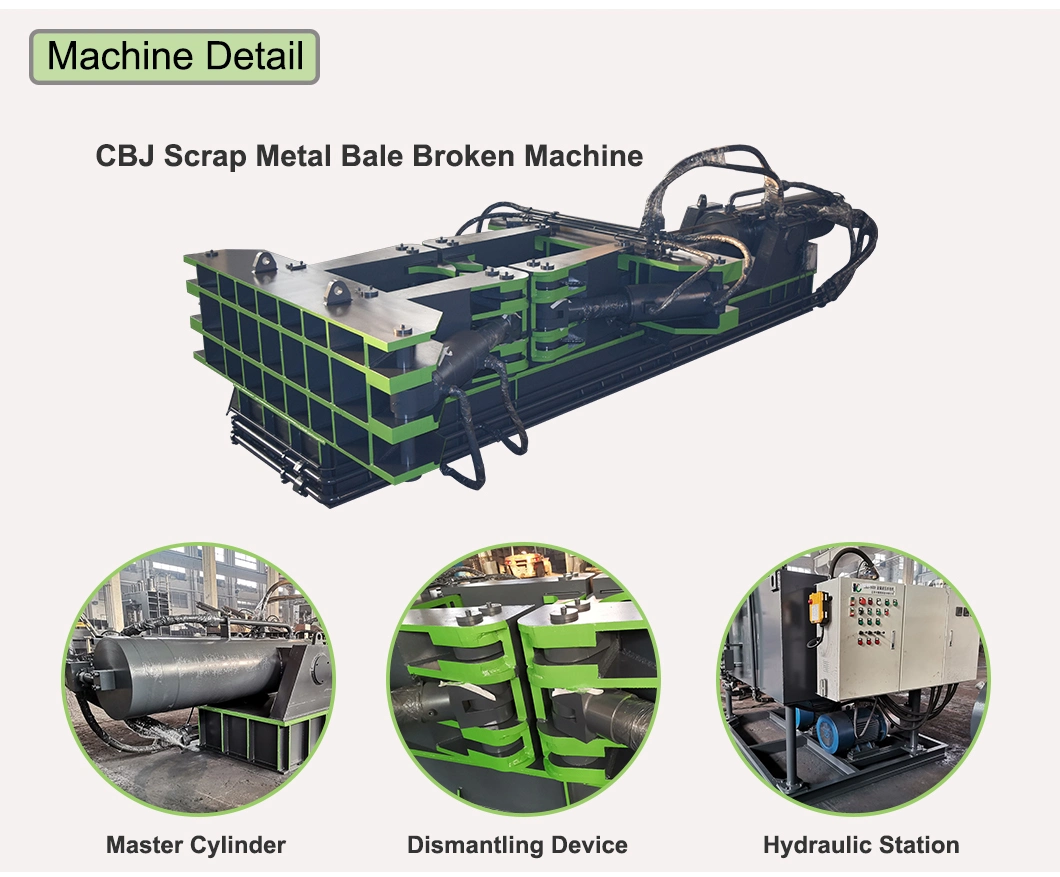 Cbj-500 Hydraulic Scrap Metal Bale Dismantling Machine