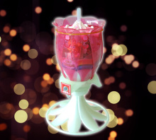 Craft Rose Shape Music Cake Flower Candle