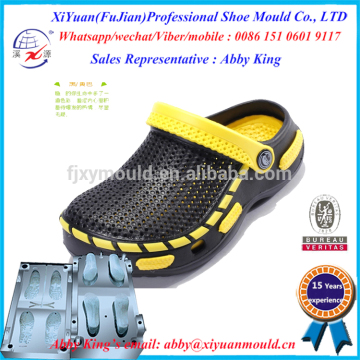 Hot Style Men Eva Injection Slipper Mould , Two Color Eva Slippers Sandal Shoes Moulds, outdoor EVA Slippers moulds