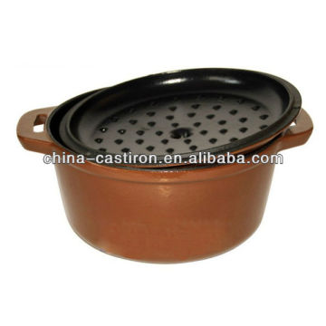 cast iron enamel casserole