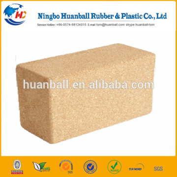 High density yoga block / yoga block cork