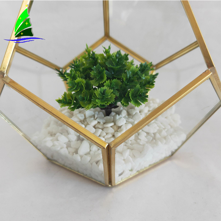 Artdragon Polyhedron prism terrarium supplier,desktop hanging garden glass geometric terrarium wholesale