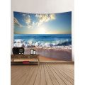 Tapisserie Wandbehang Ocean Sea Wave Beach Serie Tapisserie blau Tapisserie für Schlafzimmer Home Wohnheim Dekor