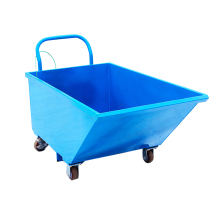 Portable Self-Dumping Steel Dump Cart - Waste Hopper Truck
