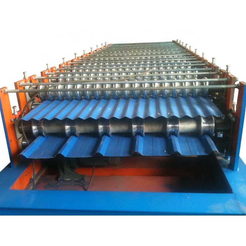 double layer roof tile steel roof wall house making equipment