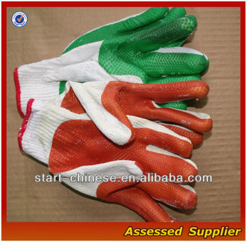 Newly Latex Palm Coated Gloves/working latex coated gloves/latex palm coated gloves