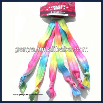 New Fancy Rainbow fluo ponytail holders