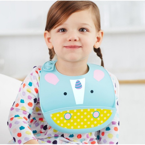 Νέο Unicorn Oilproof Σιλικόνη Baby Bib για γεύμα