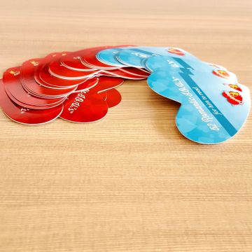 Custom Shaped Color Paper Education Card Game