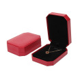 Necklace Gift Boxes Custom Leather Jewelry Box Hinge