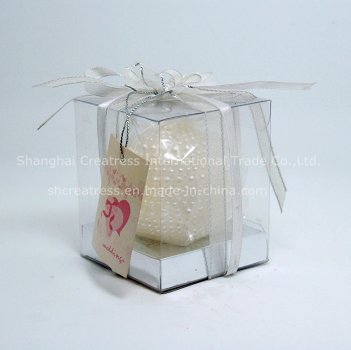 Delicate Unscented Rose Ball Candle for Wedding