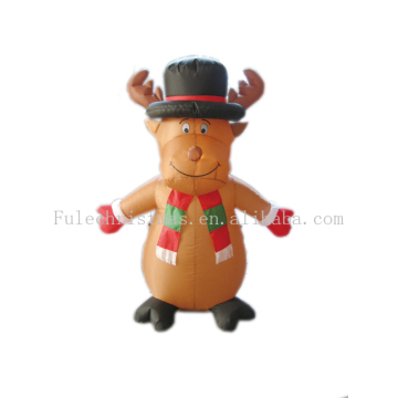 Happy holiday inflatable Moose for Christmas decoration