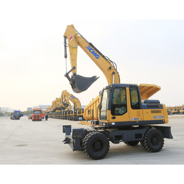 XCMG XE150WB roda excavator 15ton mini bucket