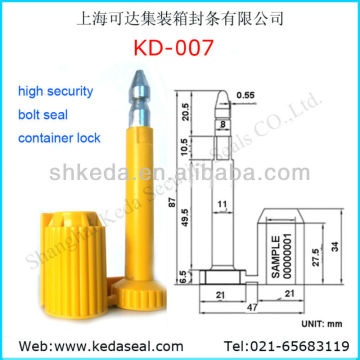 bolt seal high security shipping container seal china manufacturer KD-005