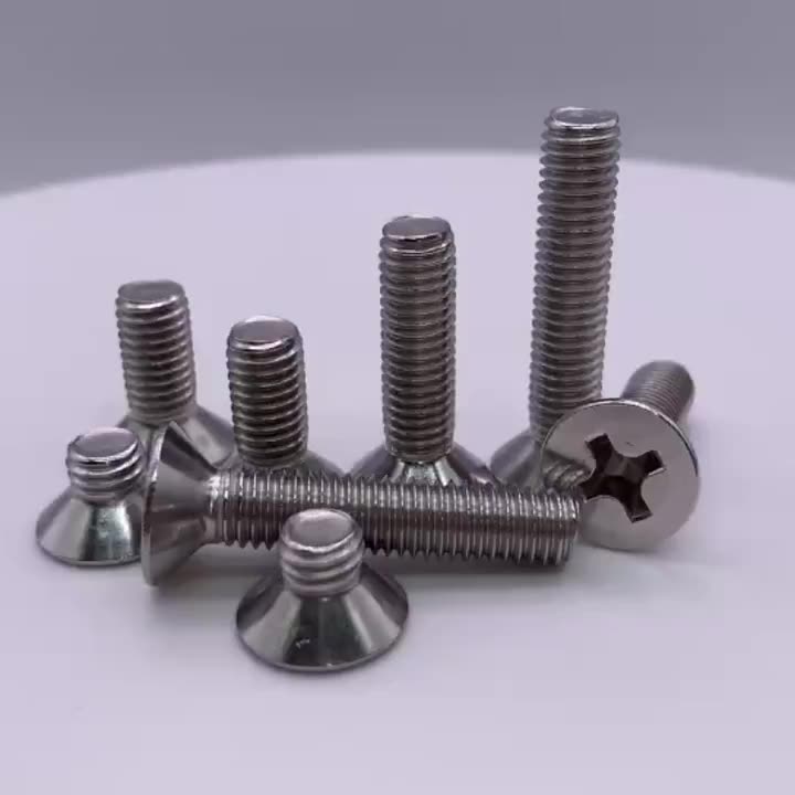 DIN965 Metric Cross Rekessed Countersunk Head Screw