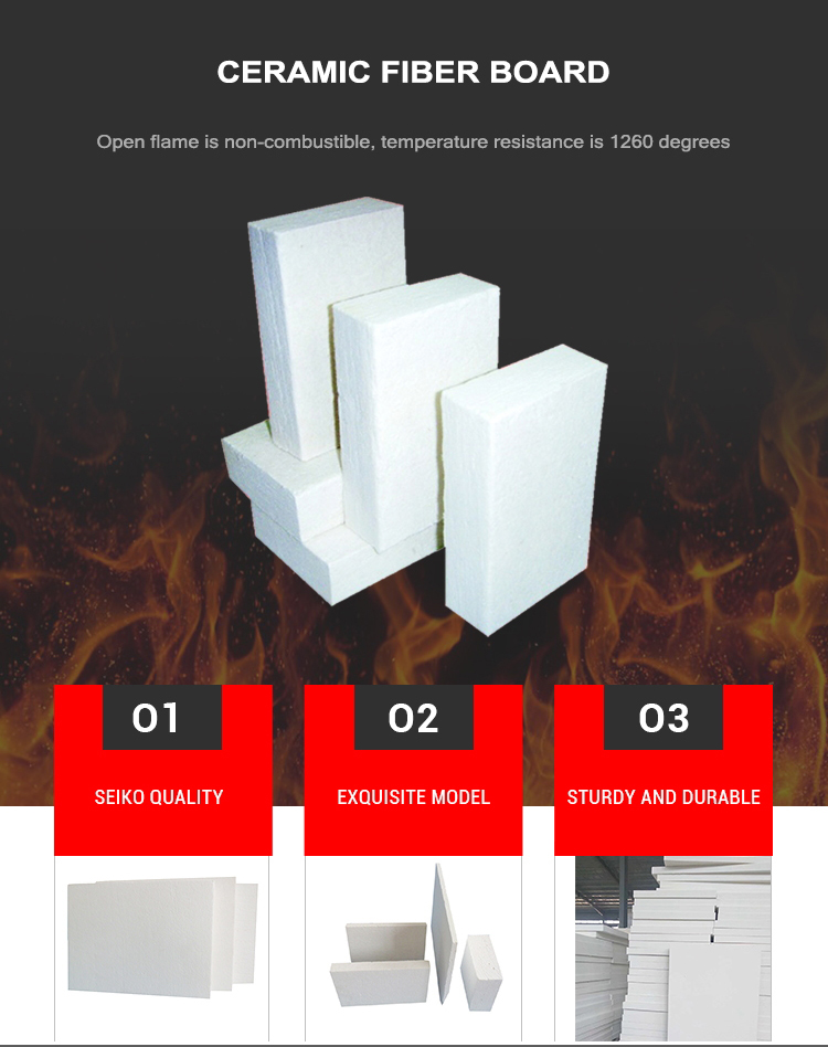 Good Performance Fireplace Refractory Insulation Ceramic Fibre Board