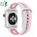 Color doble Hombres / Mujeres Sport Iwatch Correas de silicona