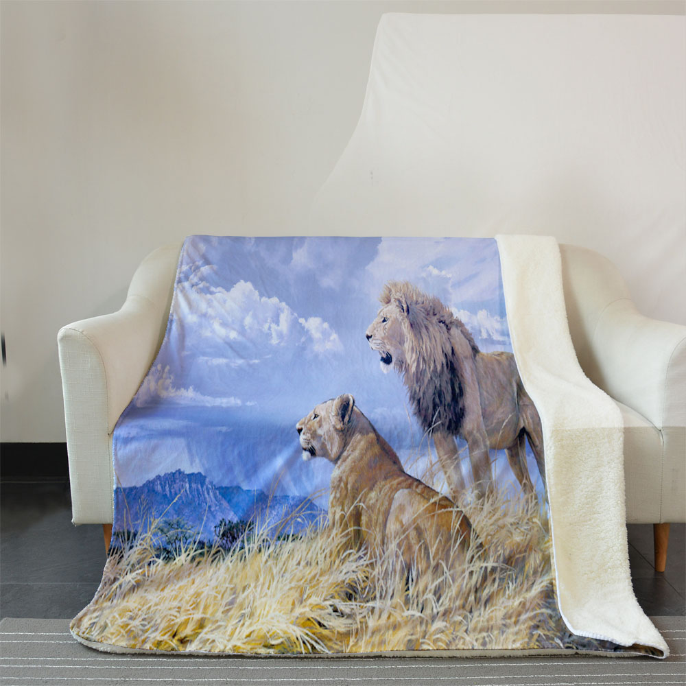3D animal design super soft warm and cosy throw bed blanket