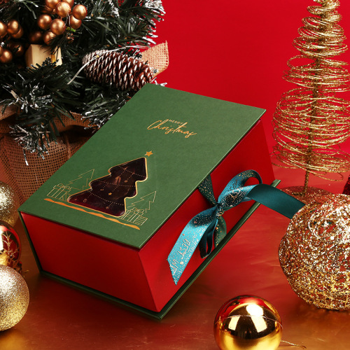 Christmas Gift Packaging Custom Magnetic Socks Paper Box